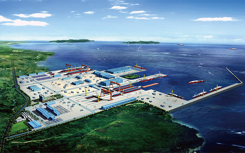 Промышленная зона прибрежного порта Чансиндаг