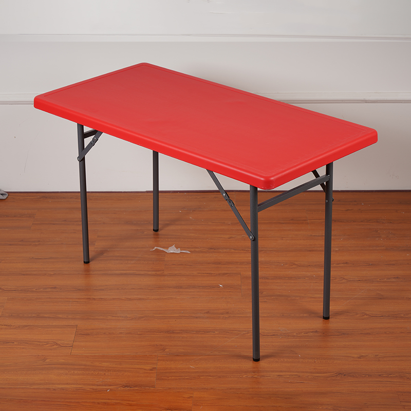 Складной прямоугольный стол для открытых пространств методом выдувного формования