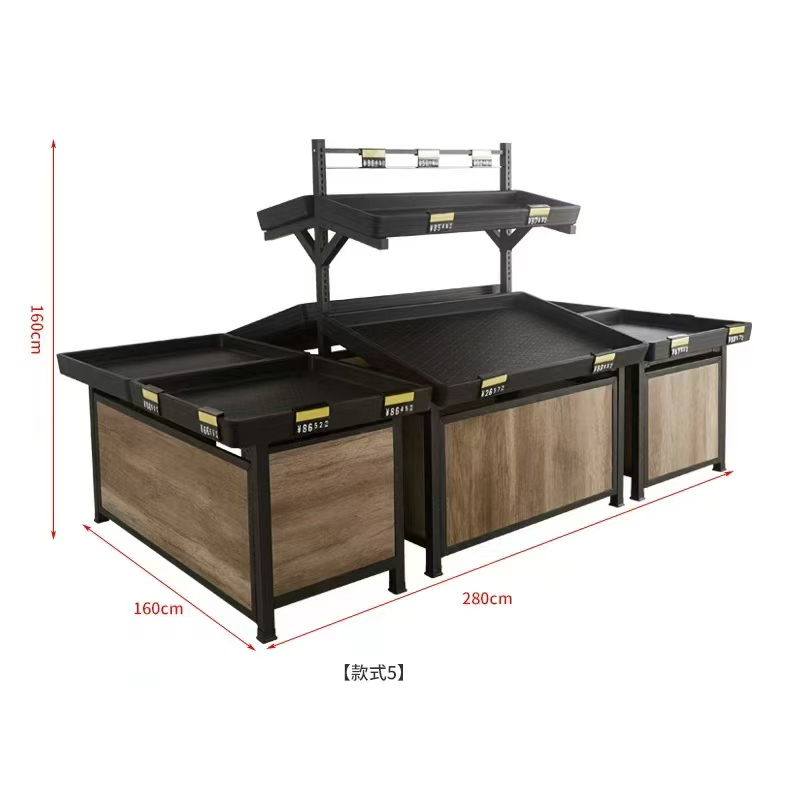 Стеллаж для фруктов и овощей для супермаркета