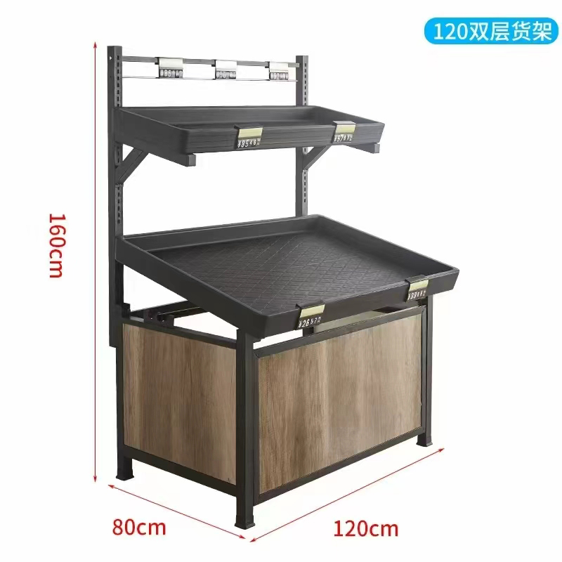 Стеллаж для фруктов и овощей для супермаркета