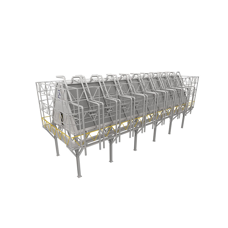 Сухой воздушный охладитель со скошенной крышей