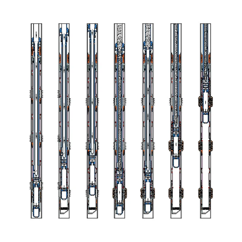 Система многозонной гравийной набивки за одну СПО