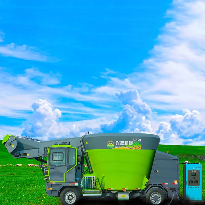 Самоходная кормосмесительная машина на новых источниках энергии