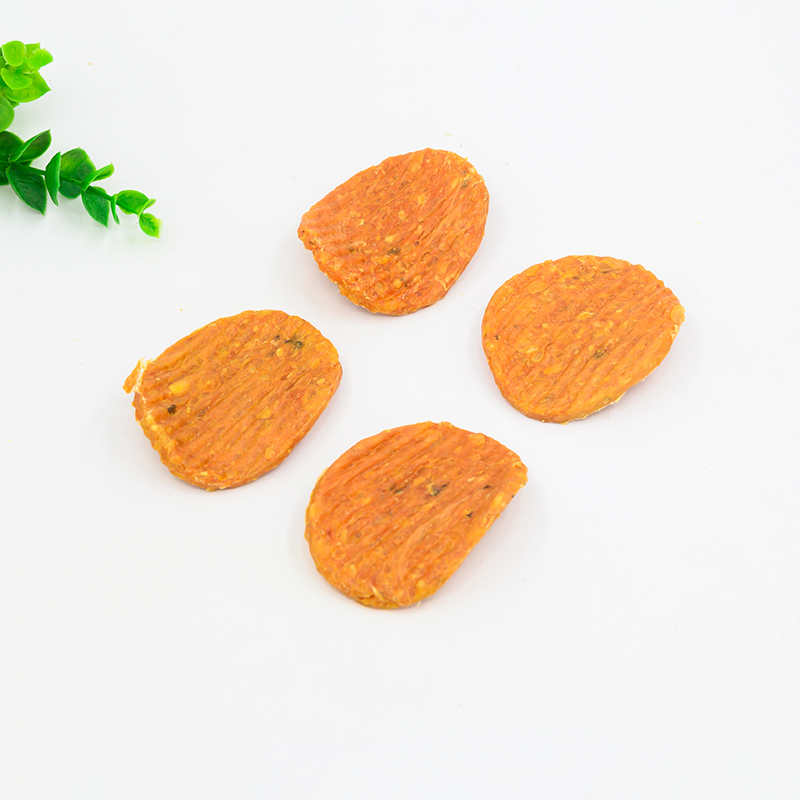 Говяжий кружок, покрытый паштетом из курицы и тыквы