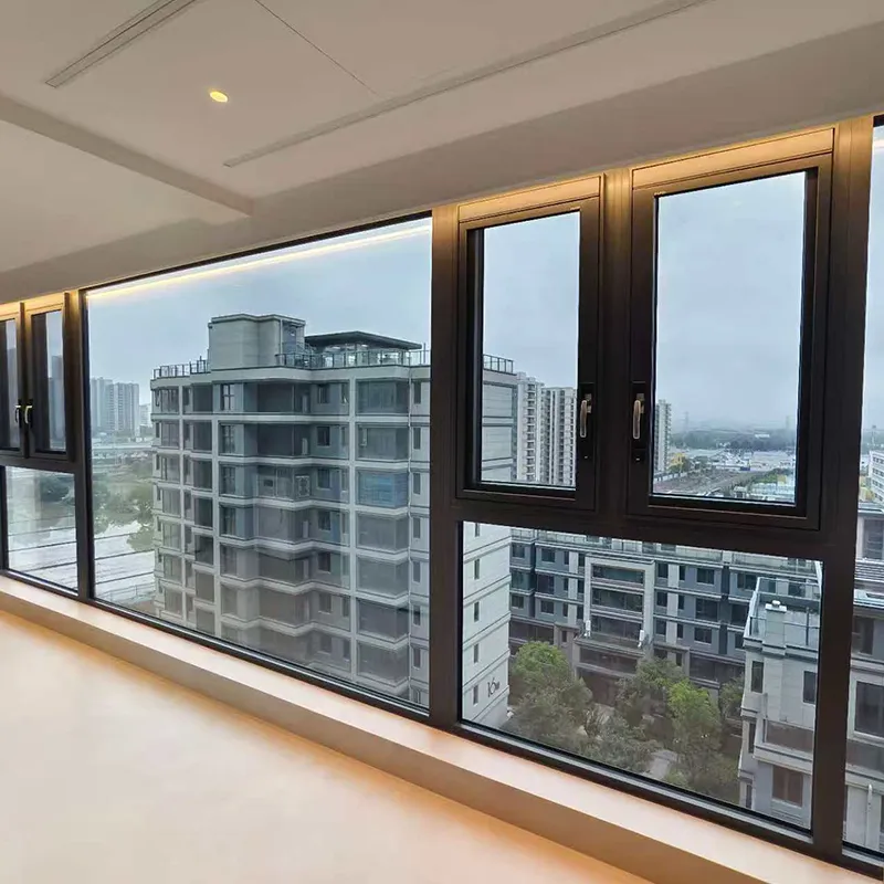 SJ70E Системные алюминиевые окна и двери с терморазрывом