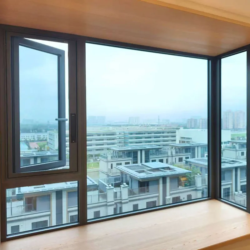 SJ70E Системные алюминиевые окна и двери с терморазрывом