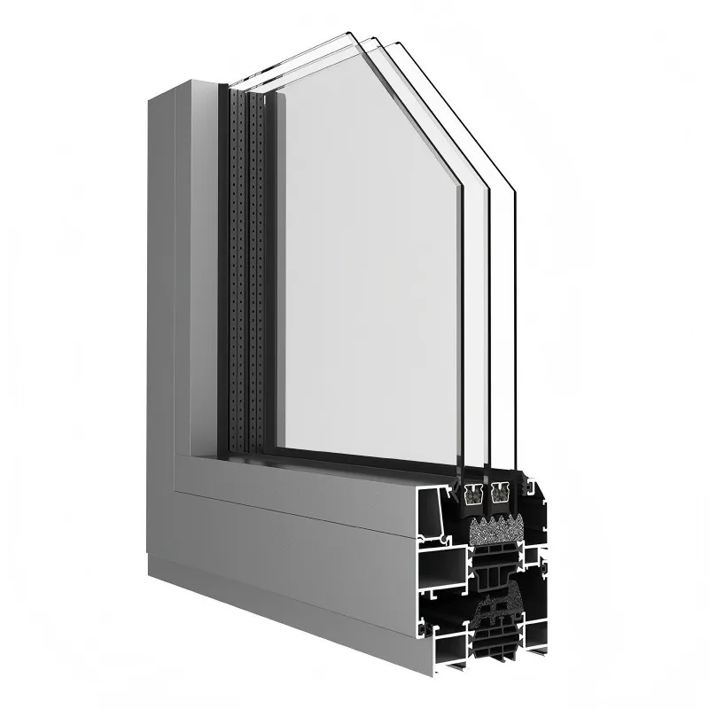 SJ75E Двери и окна из алюминиевого сплава с разбитым мостом