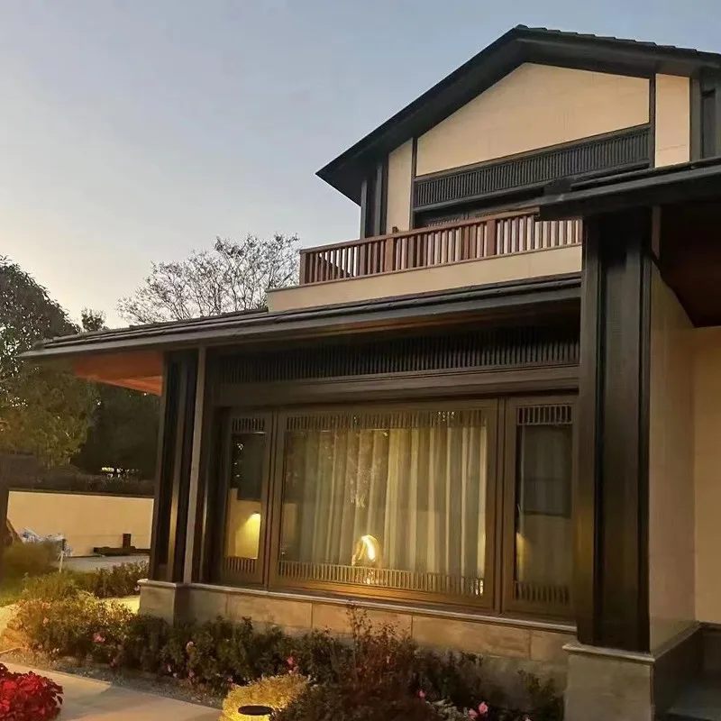 SJ75E Двери и окна из алюминиевого сплава с разбитым мостом