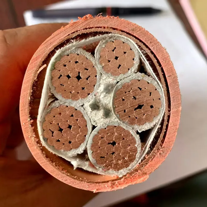 Гофрированный кабель с неорганической изоляцией в медной оболочке RTTZ