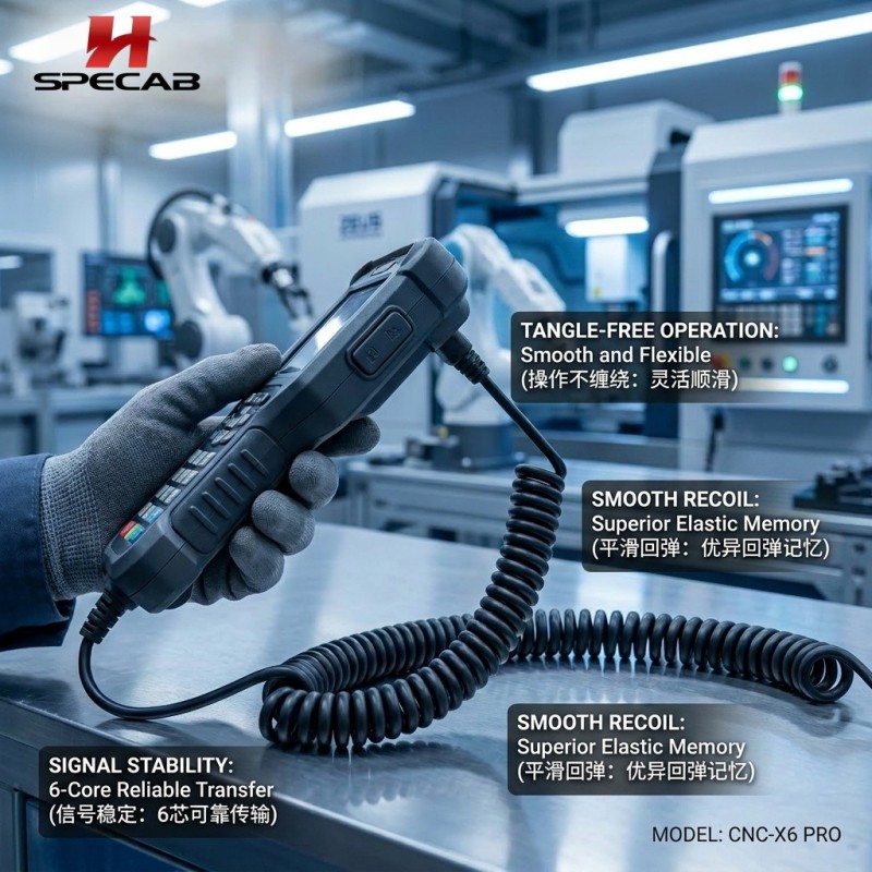 Пружинная проволокаспиральный кабель 810 (9)