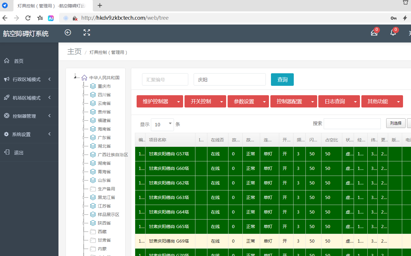 远程监控系统界面