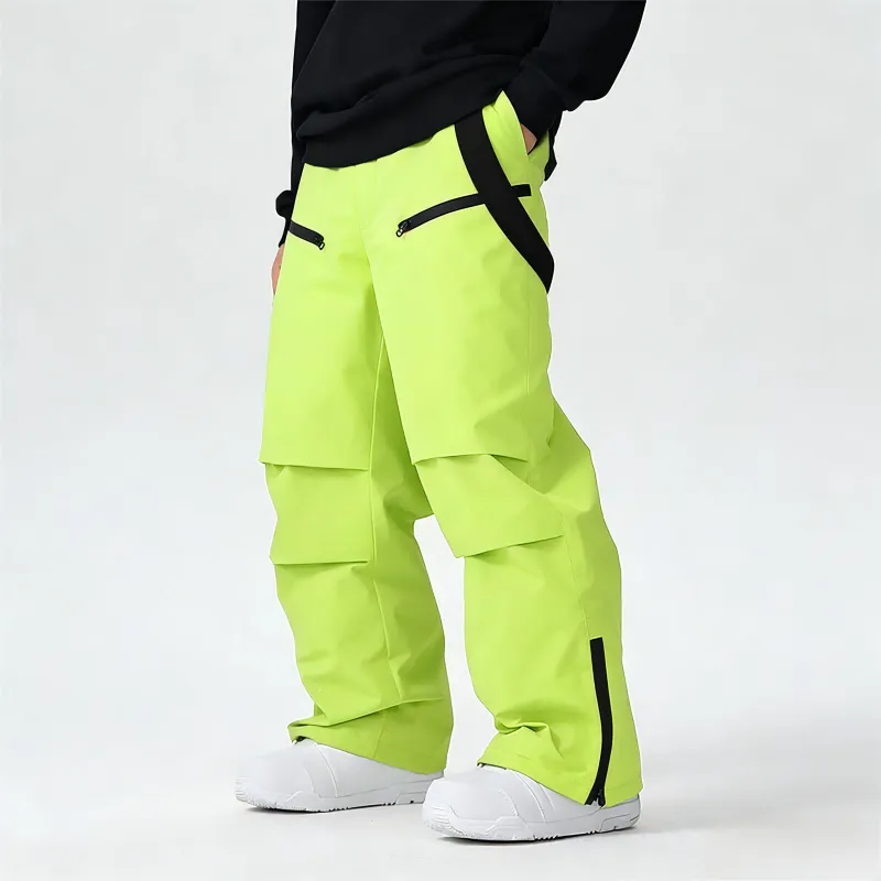 Водонепроницаемые лыжные брюки на лямках