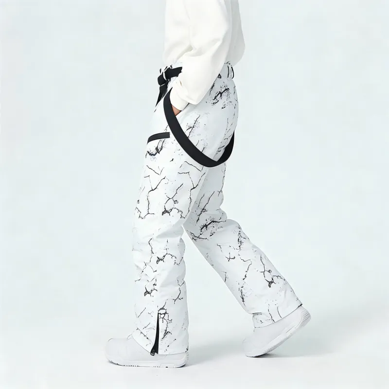 Водонепроницаемые лыжные брюки на лямках