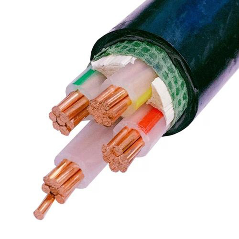 Силовой кабель огнестойкий с изоляцией из сшитого полиэтилена и оболочкой из безгалогенной полиолефиновой композиции с пониженным дымо- и газовыделением на номинальное напряжение 0,6/1 кВ