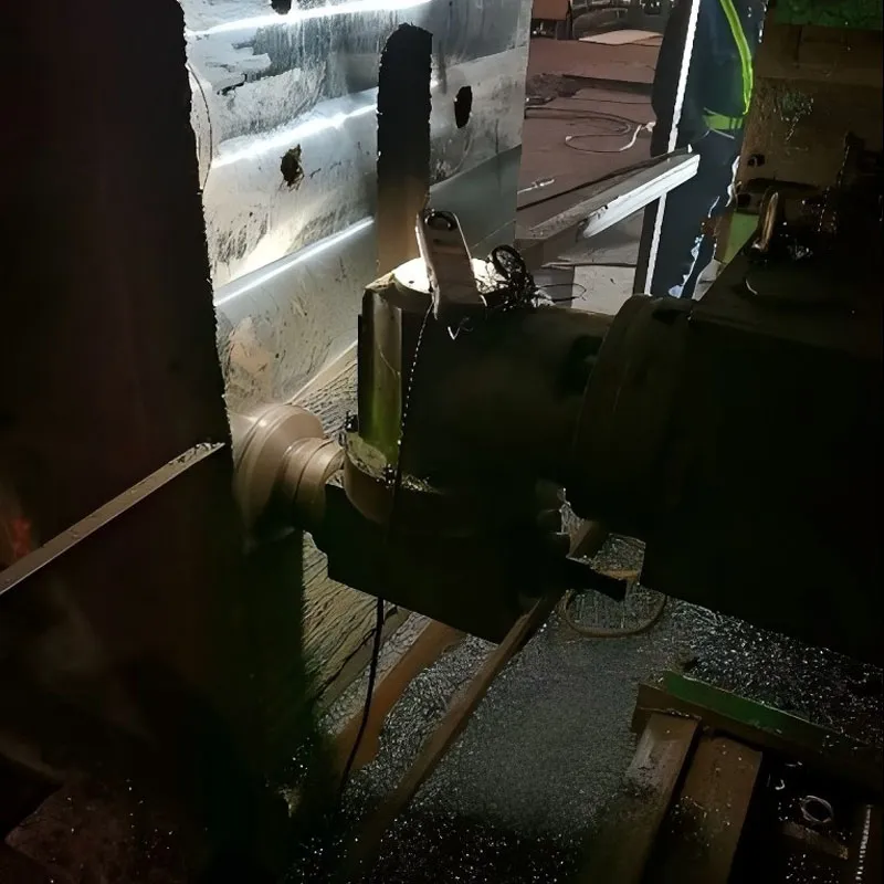 Обработка станины прокатной клети на месте