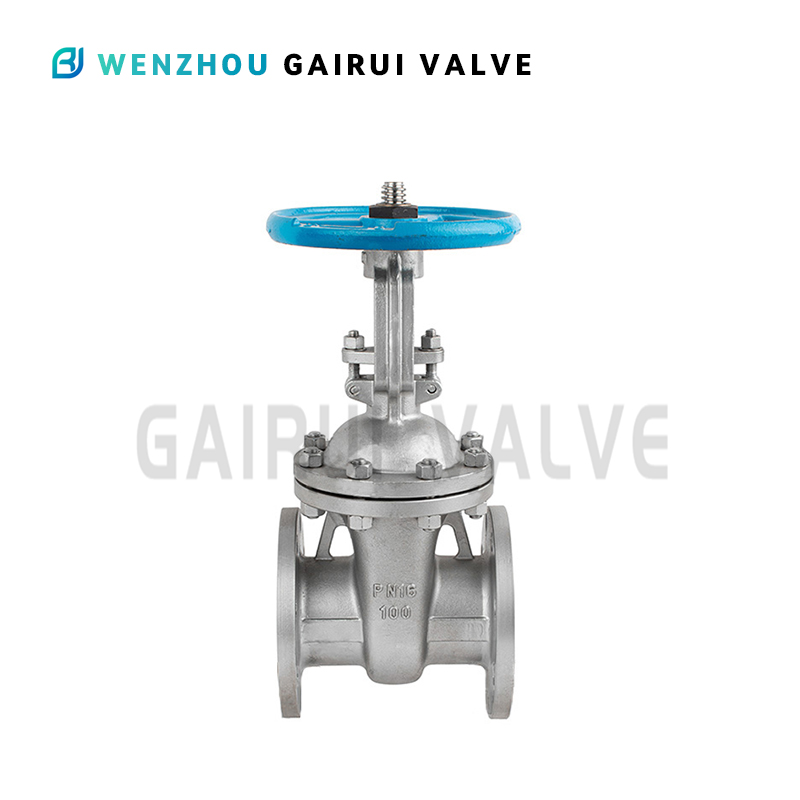 Steel wedge gate valve with extending spindle...