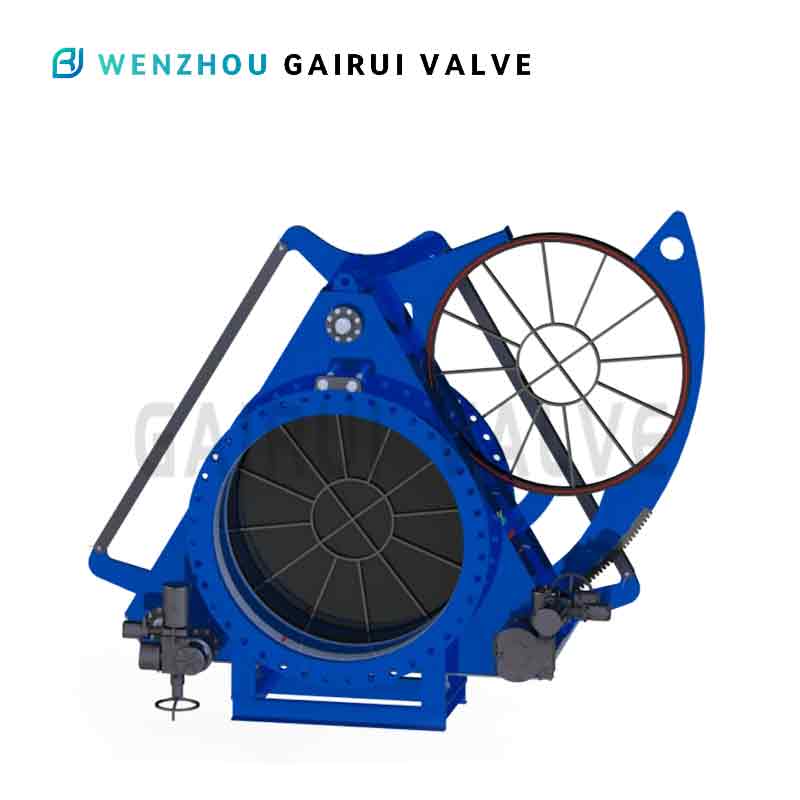 Spectacle leaf gate valve