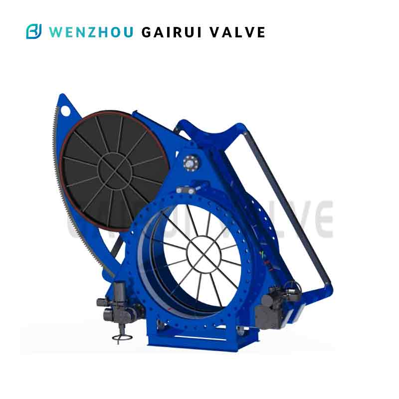 Spectacle leaf gate valve