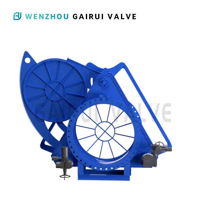 Spectacle leaf gate valve