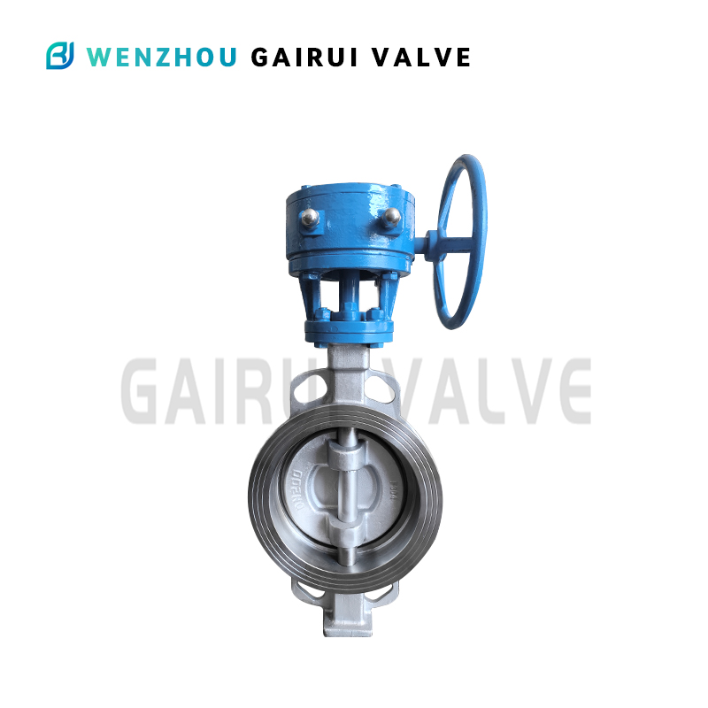 Затвор межфланцевый поворотный дисковый трехэксцентриковый PN10PN16PN25