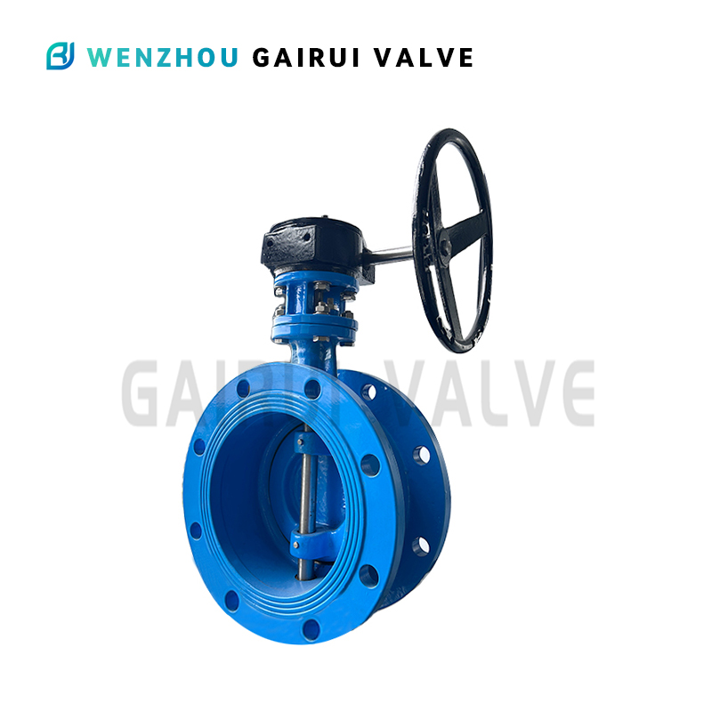 Затвор фланцевые поворотный дисковый двухэксцентриковые PN10PN16