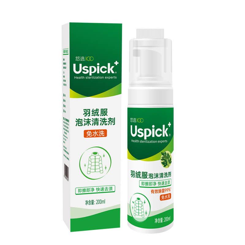 Безводное средство для чистки пуховиков в виде пены