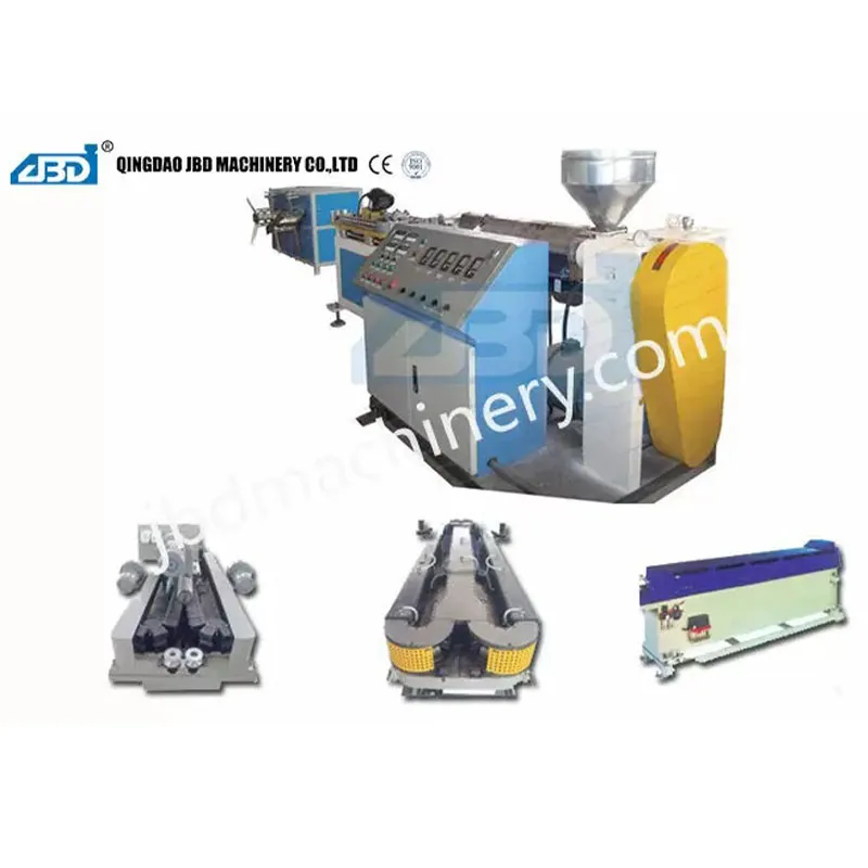 Производственная линия однослойных/двухслойных гофрированных труб из ПЭ/ПВХ