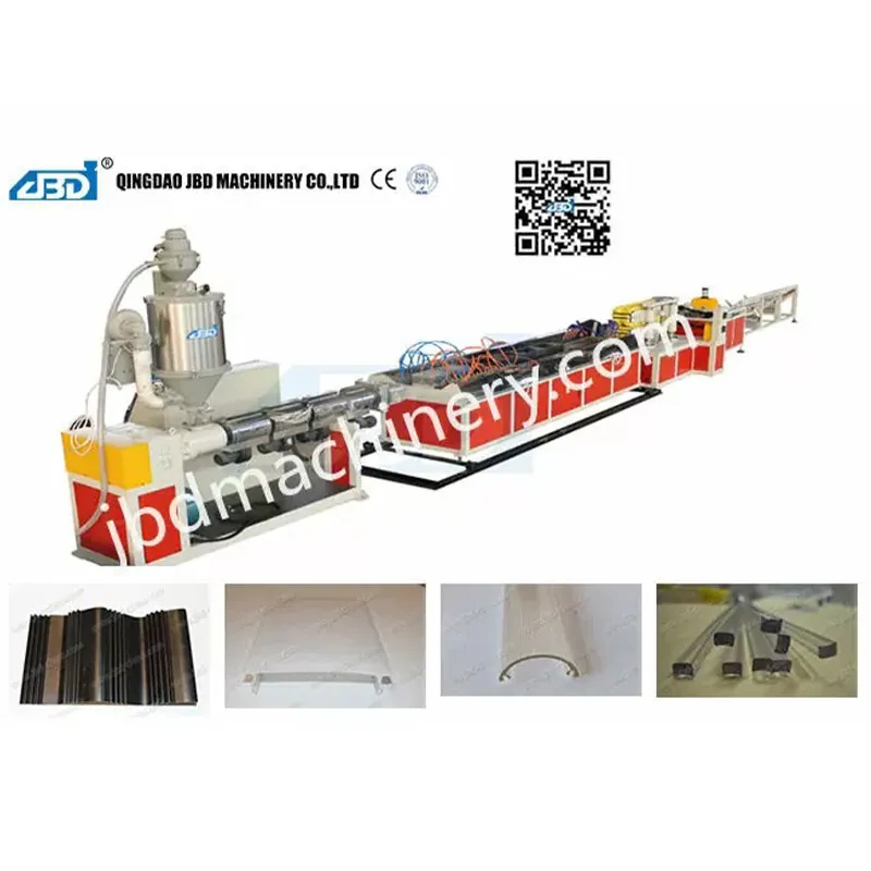 Экструзионная линия для профилей из ПЭ, ПП, ПС, ПК, АБС, ПММА